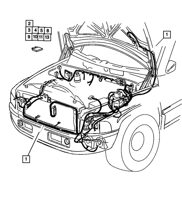 56045942AE - Electrical: Headlamp To Dash Wiring for Mopar Image
