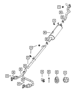 55398215AA - Exhaust: Exhaust Clamp for Mopar Image