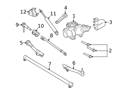 Steering Gear & Linkage for 2013 Ford F-250 Super Duty #1