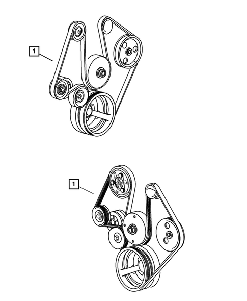 Drive Belts for 2007 Jeep Liberty #0