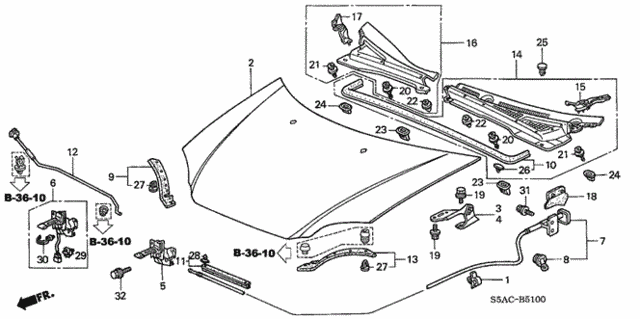 Engine Hood for 2005 Honda Civic #0