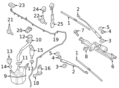 Wiper & Washer Components for 2017 Volvo S60 Cross Country #0