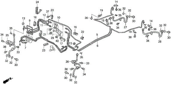 Brake Lines (ABS) for 1992 Honda Civic #0