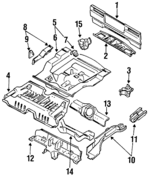 7453450A00 - : Extension Bracket for Nissan: Pulsar NX, Sentra Image