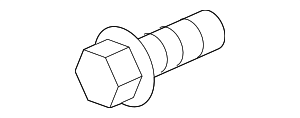 9423101 - Body: License Plate Bolt - Sold Individually for GM Image