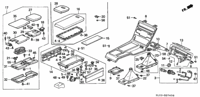 Console for 1993 Acura NSX #0
