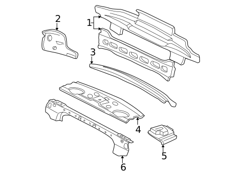 Rear Body for 2003 Oldsmobile Alero #0