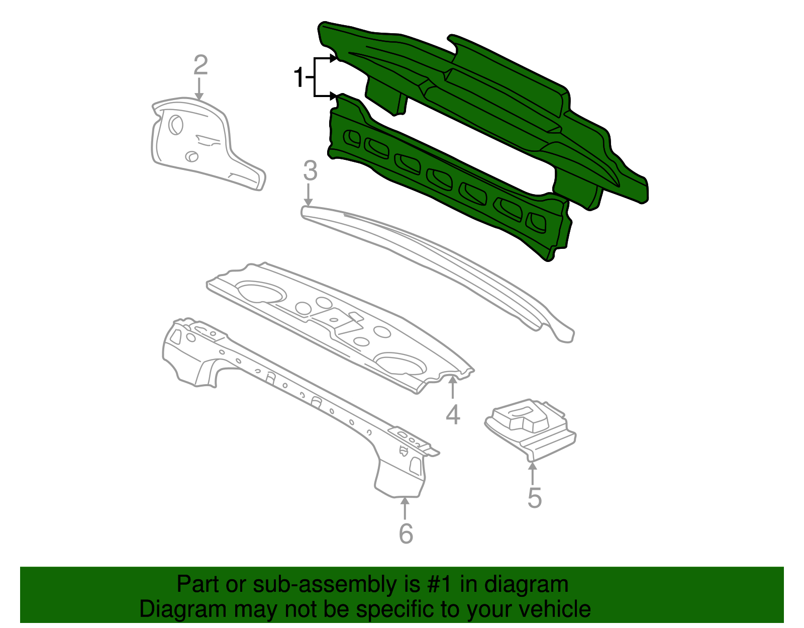 19992004 Oldsmobile Alero Rear Body Panel 88956333 Capital Chevy Parts