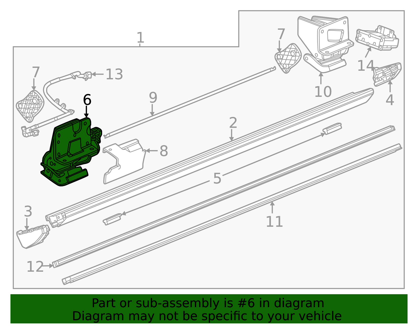 2021-2026 GM Driver Side Assist Step Motor 84760904 | OEM Parts Online