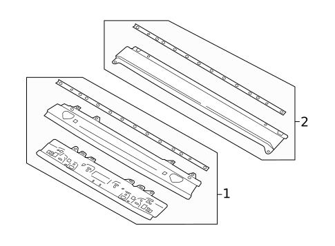 Windshield Header & Components for 2023 Ford Mustang #0
