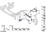31107857017 - Front Axle: Tension Strut with Rubber Mounting, Left for BMW Image
