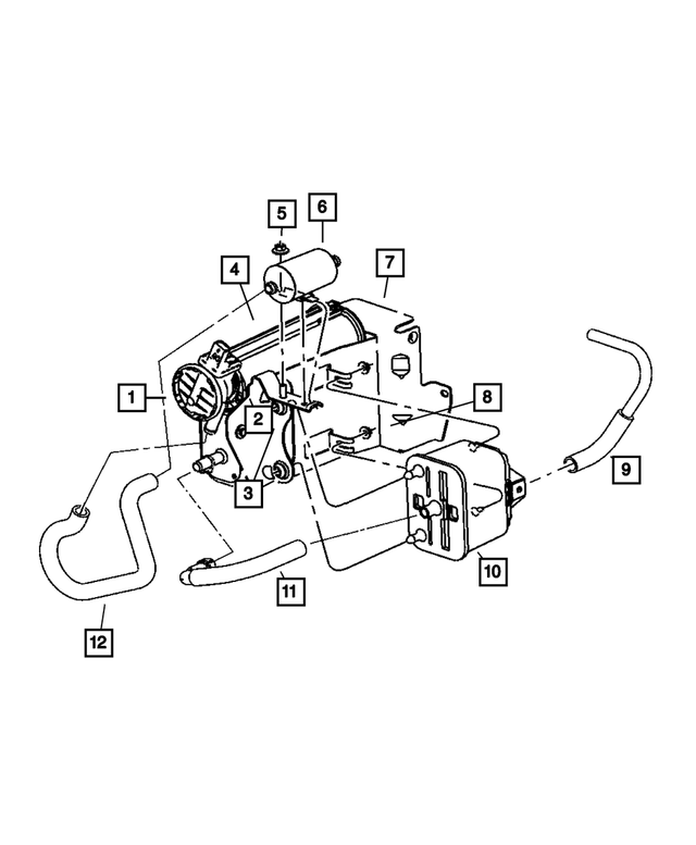 52121718AB - Emission Controls: Filter To Canister Hose for Mopar Image image