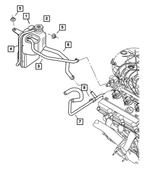 5005374AB - Cooling: Supply Tube And Hose for Mopar Image
