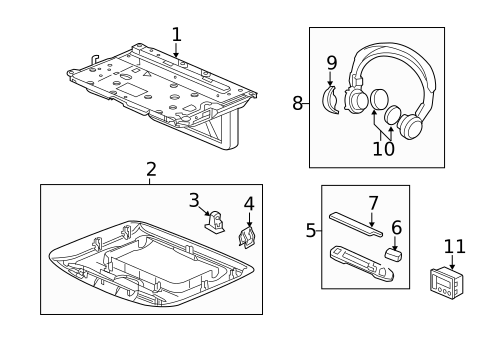 Entertainment System Components for 2012 Acura MDX #0