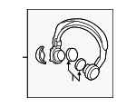 39580SJKJ01 - Electrical: Headphone for Acura Image