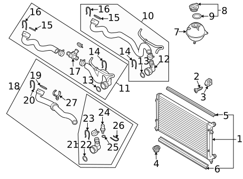Radiator & Components for 2011 Audi A3 Quattro #0