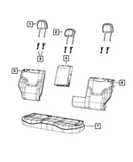 7ER09U00AA - Interior Trim: Rear Seat Back Cover for Jeep: Renegade Image