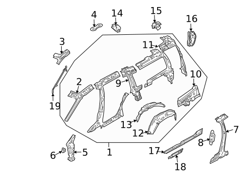 Inner Structure for 2006 Volvo XC70 #0