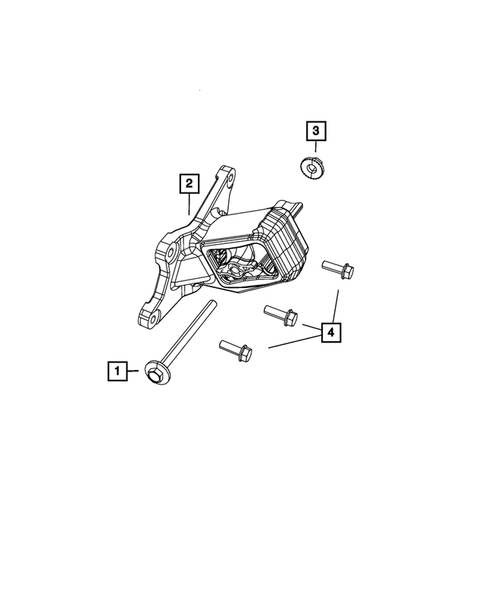 Engine Mounting for 2016 Jeep Wrangler #1