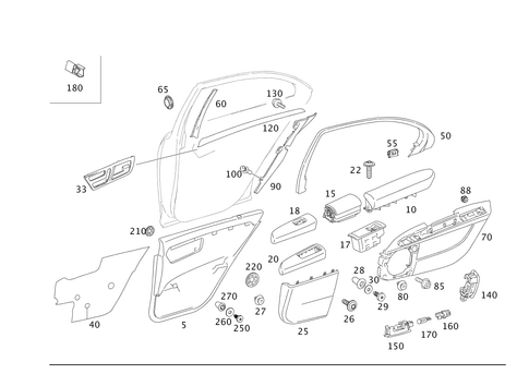 Door Paneling for 2012 Mercedes-Benz S400 #0