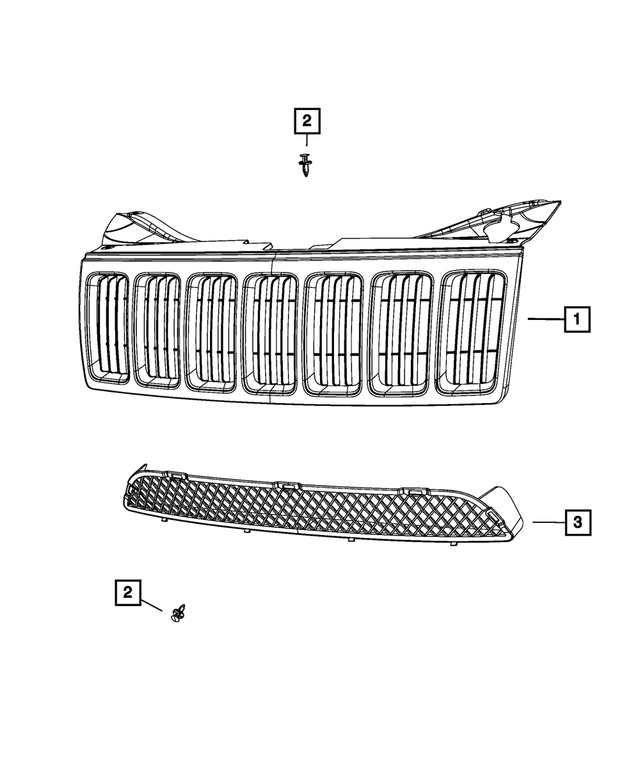 1DF491FGAB - : Radiator Grille for Mopar Image