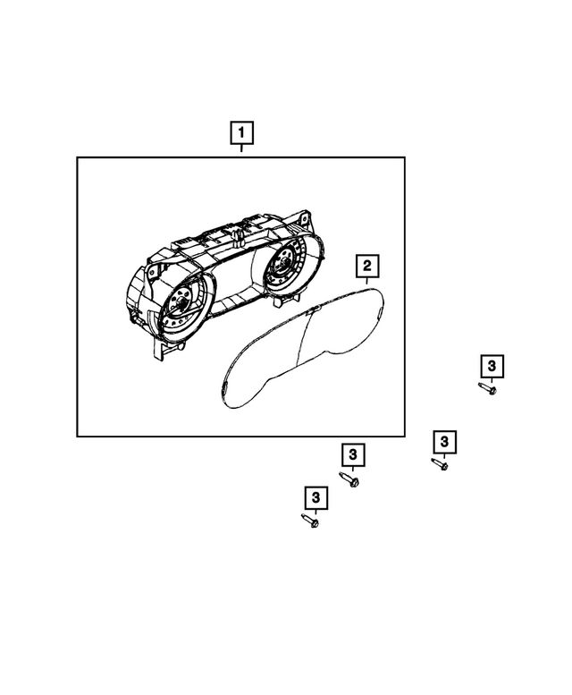 68632938AD - : Instrument Panel Cluster for Mopar Image