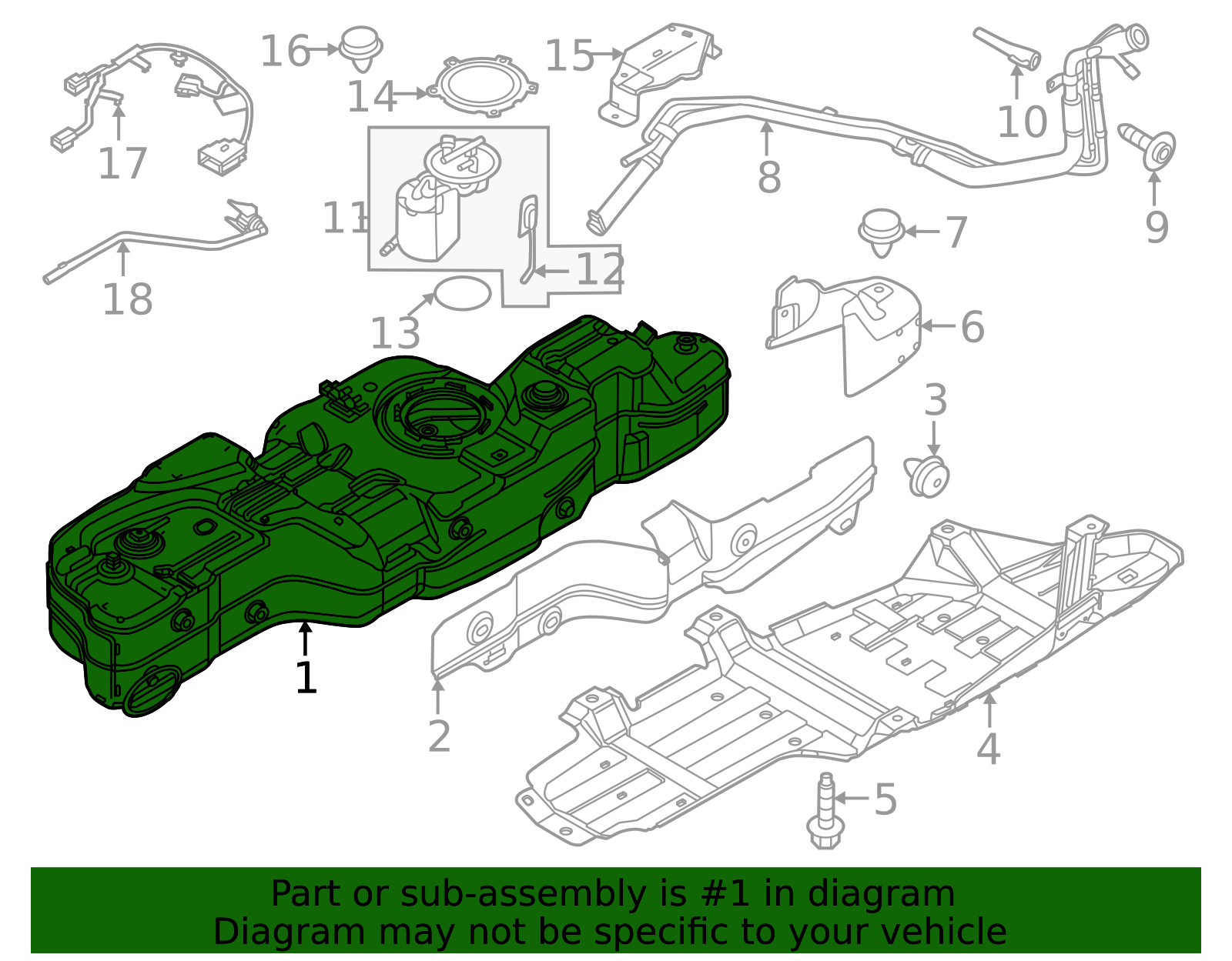 2021-2025 Ford Bronco Fuel Tank NB3Z-9002-A | OEM Parts Online