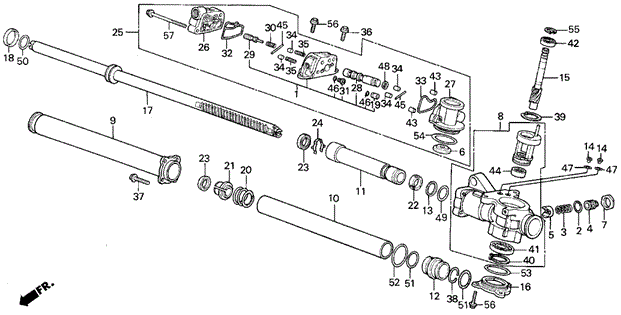 P.S. Gear Box Components for 1988 Acura Integra #0