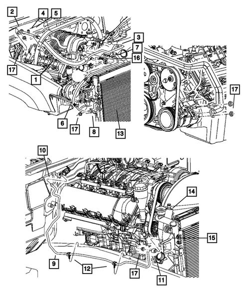 Air Conditioner and Heater Plumbing for 2010 Jeep Grand Cherokee #1