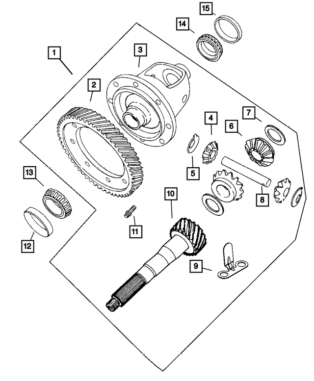 4800241AC - Automatic Transaxle 4 Speed: Transaxle Differential for Mopar Image image