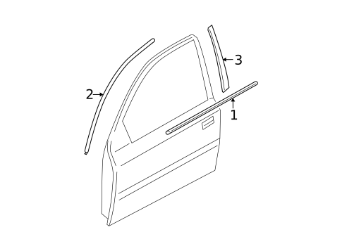 Exterior Trim - Door for 2009 Hyundai Accent #0