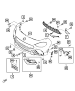68348240AA - : Fog Lamp Bezel, Left for Mopar Image