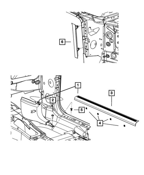 Panels-Moldings-Scuff Plates, Pillar, Cowl, 1/4 Panel Trim and Cargo Covers for 2017 Dodge Challenger #2
