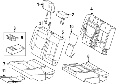 Second Row Seats for 2024 Lexus GX550 #2