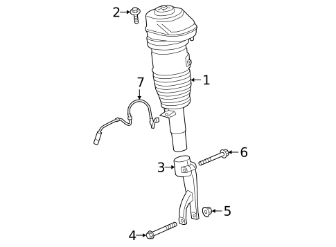 Struts & Components for 2021 BMW X6 #3