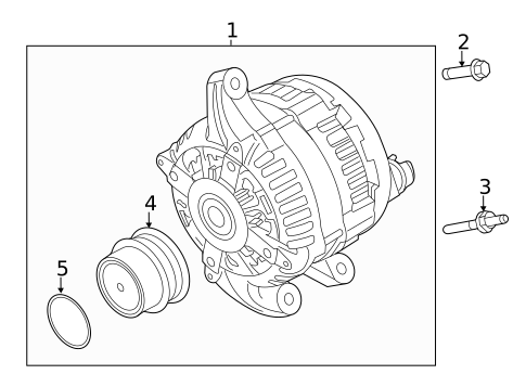 Alternator/Generator & Related Components for 2015 Ford Special Service Police Sedan #0