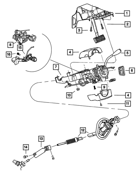 Steering Column and Intermediate Shaft for 2011 Ram 2500 #0