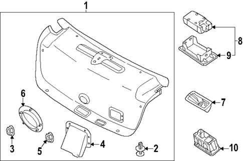 Interior Trim - Trunk for 2025 Genesis G80 #0