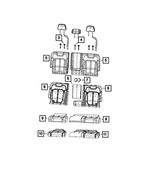 6XS171X7AH - : Second Row Headrest for Mopar Image