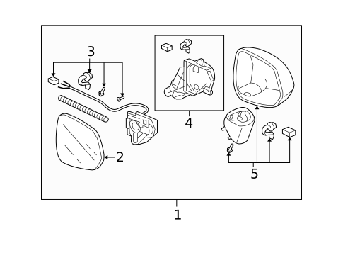 Outside Mirrors for 2007 Honda Fit #0