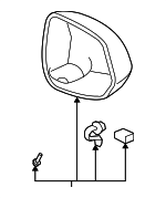 76255SLNA01ZA - Body: Mirror Housing for Honda: Fit Image