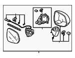 76250SLNA01ZE - : Mirror Assembly for Honda Image