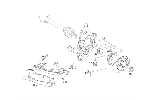 Rear Axle Suspension for 2012 Mercedes-Benz E63 AMG #0