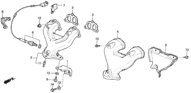 Exhaust Manifold (SI) for 1986 Honda Civic #0