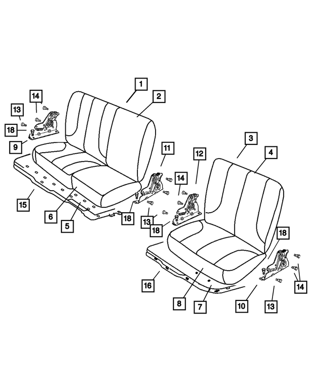 5080730AA - Interior Trim: Seat Bolt for Mopar Image
