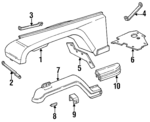 55176357 - Body: Fender for Jeep: Wrangler Image