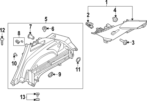 Interior Trim - Quarter Panels for 2024 Hyundai Ioniq 5 #0