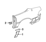 12969023407700 - Body: Molding Assembly for Mercedes-Benz Image