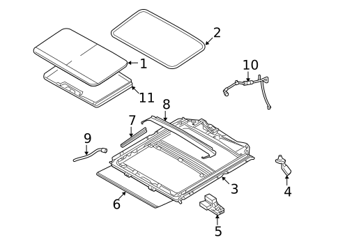 Sunroof for 2011 Mercury Milan #1