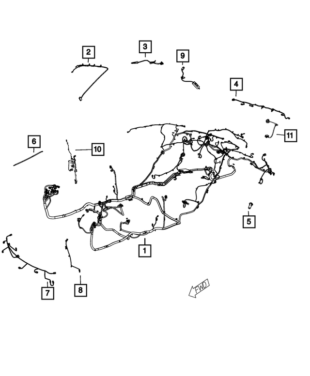 68267819AD - Electrical: Body Wiring for Mopar Image